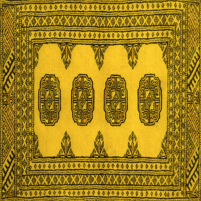 Square Southwestern Yellow Country Rug, tr364yw