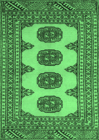 Southwestern Emerald Green Country Rug, tr364emgrn