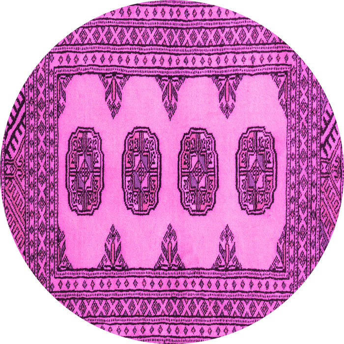 Round Southwestern Pink Country Rug, tr364pnk