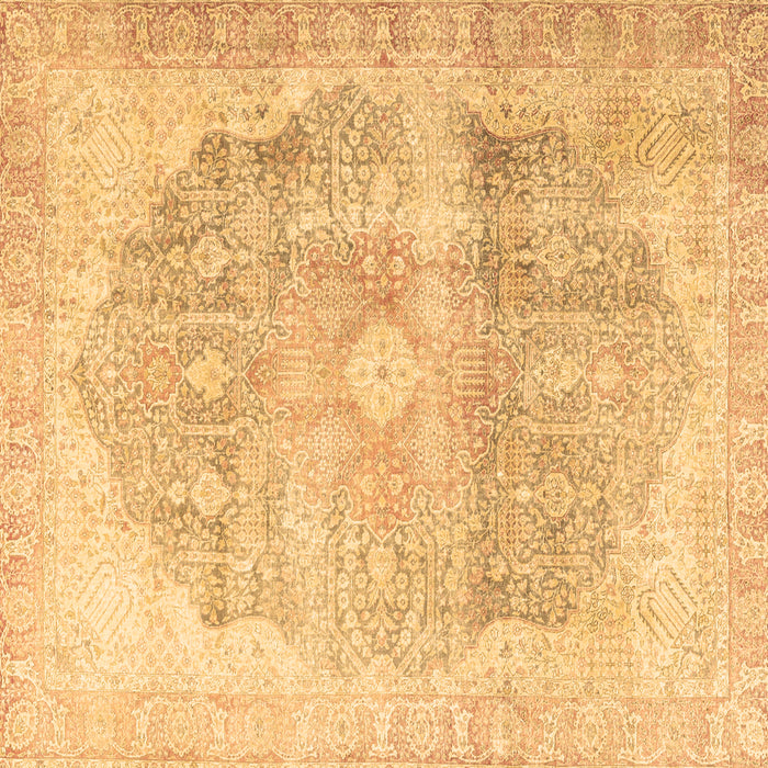 Square Persian Brown Traditional Rug, tr3650brn