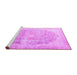 Sideview of Machine Washable Persian Purple Traditional Area Rugs, wshtr3650pur