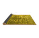 Sideview of Persian Yellow Traditional Rug, tr3651yw