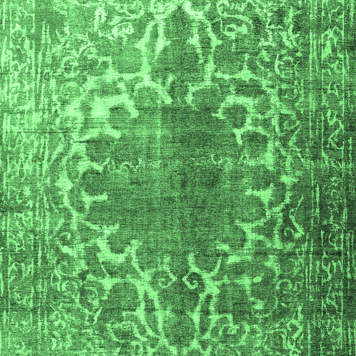 Machine Washable Persian Emerald Green Traditional Area Rugs, wshtr3651emgrn
