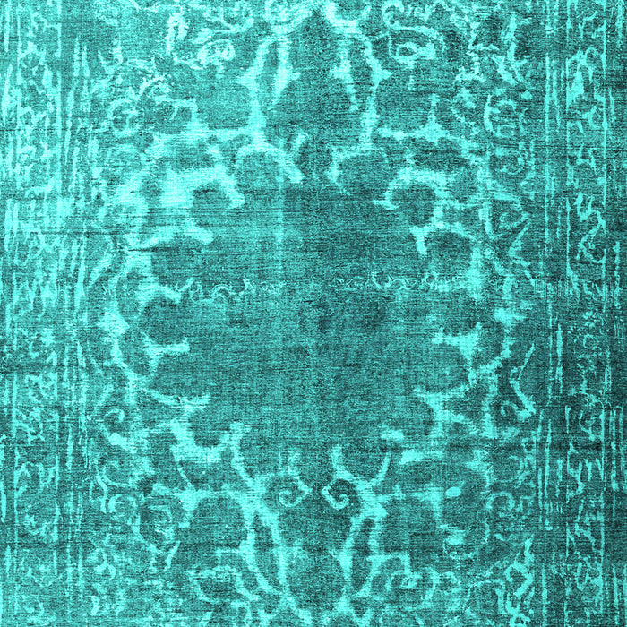 Machine Washable Persian Turquoise Traditional Area Rugs, wshtr3651turq