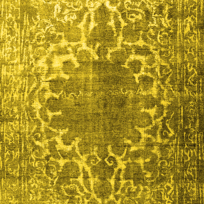 Machine Washable Persian Yellow Traditional Rug, wshtr3651yw