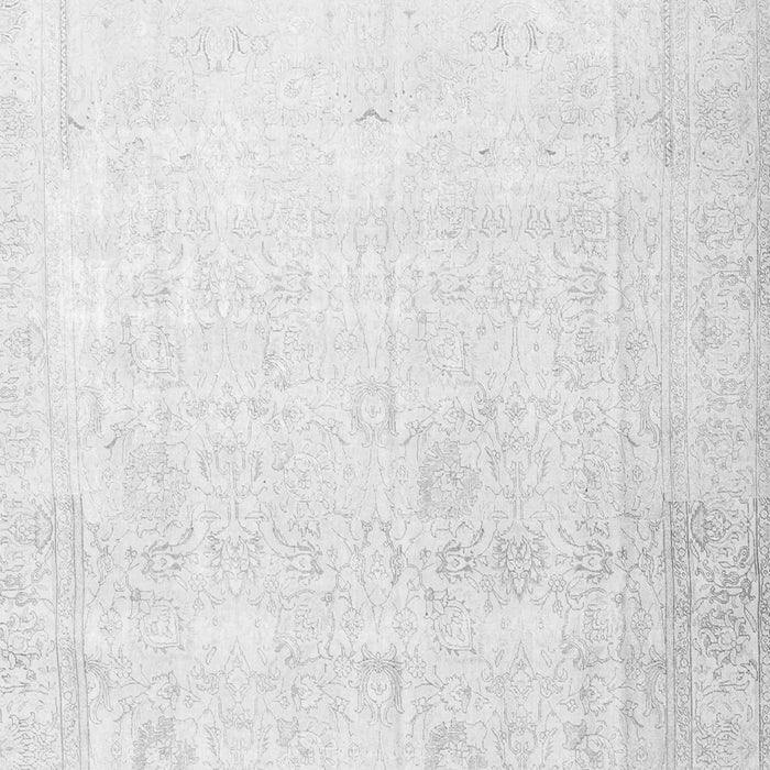 Serging Thickness of Machine Washable Persian Gray Traditional Rug, wshtr3652gry