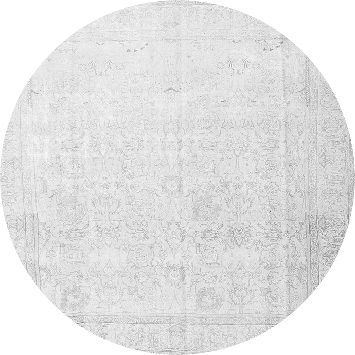 Square Persian Gray Traditional Rug, tr3652gry