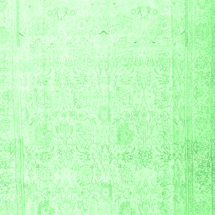 Machine Washable Persian Emerald Green Traditional Area Rugs, wshtr3652emgrn
