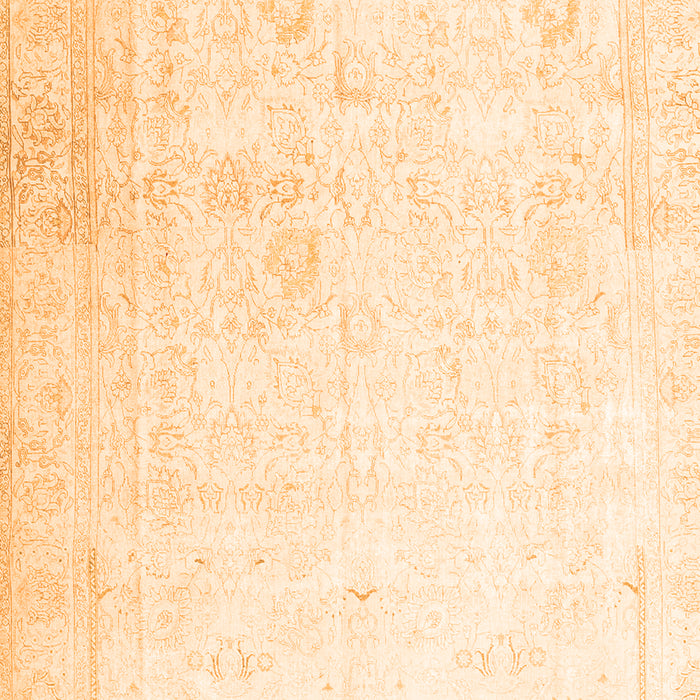Serging Thickness of Machine Washable Persian Orange Traditional Area Rugs, wshtr3652org