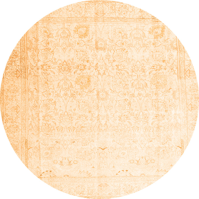 Machine Washable Persian Orange Traditional Area Rugs, wshtr3652org