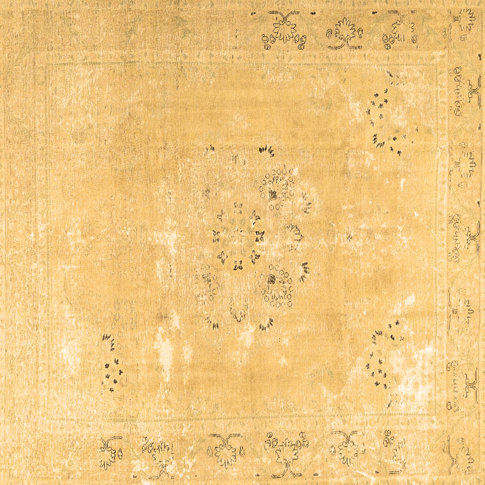 Square Persian Brown Traditional Rug, tr3653brn