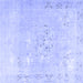 Square Persian Blue Traditional Rug, tr3653blu