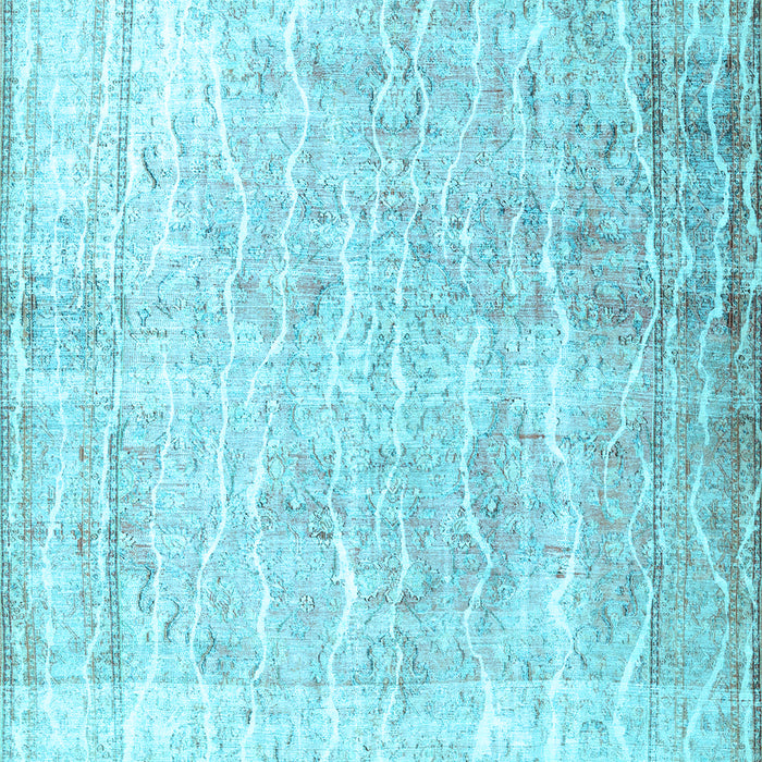 Machine Washable Persian Light Blue Traditional Rug, wshtr3654lblu