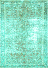 Persian Turquoise Traditional Rug, tr3655turq