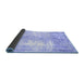 Sideview of Persian Blue Traditional Rug, tr3655blu