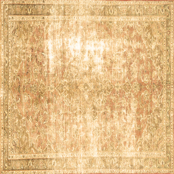 Square Machine Washable Persian Brown Traditional Rug, wshtr3655brn