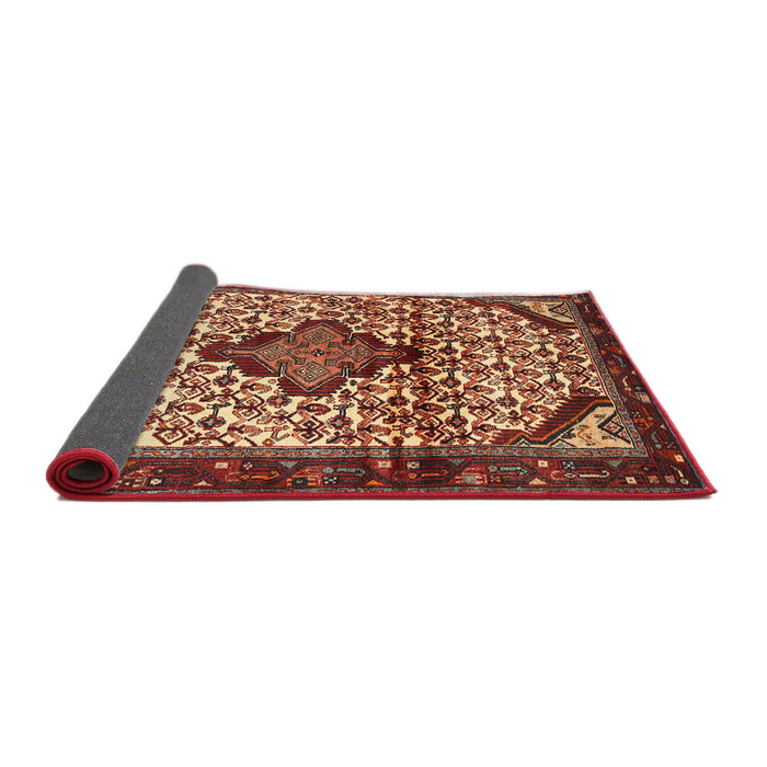 Sideview of Traditional Sand Brown Persian Rug, tr3656