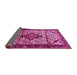 Sideview of Persian Pink Traditional Rug, tr3656pnk