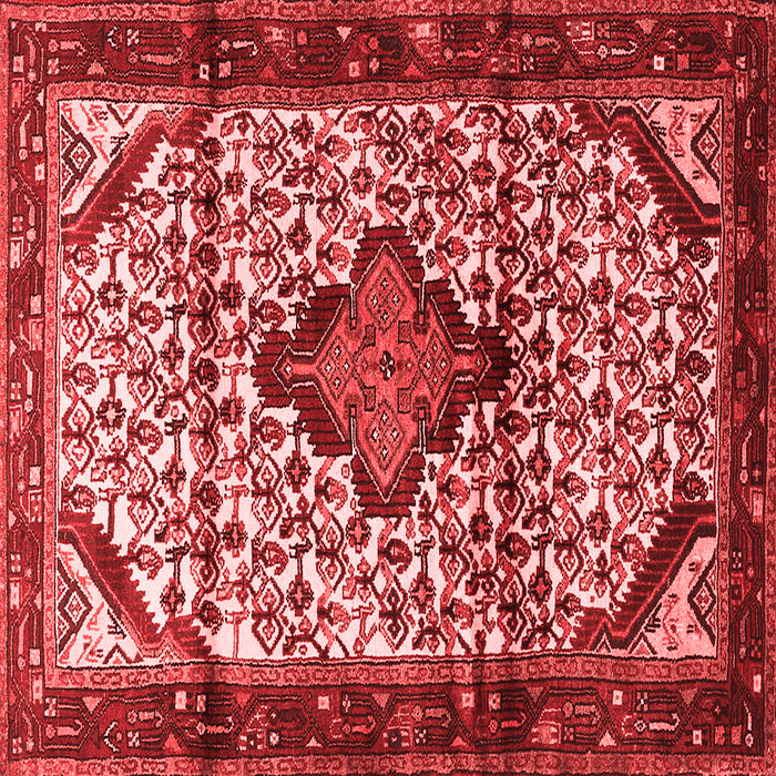 Machine Washable Persian Red Traditional Rug, wshtr3656red