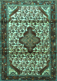 Persian Turquoise Traditional Rug, tr3656turq