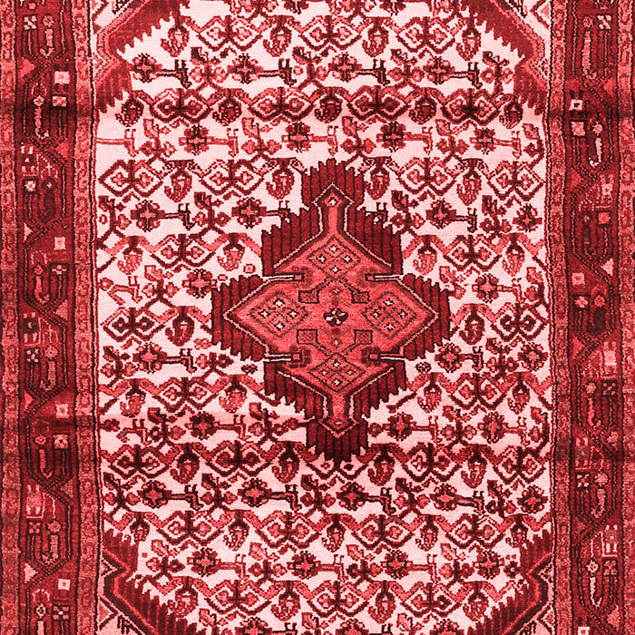Machine Washable Persian Red Traditional Rug, wshtr3656red