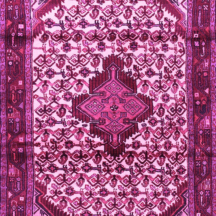 Machine Washable Persian Pink Traditional Rug, wshtr3656pnk