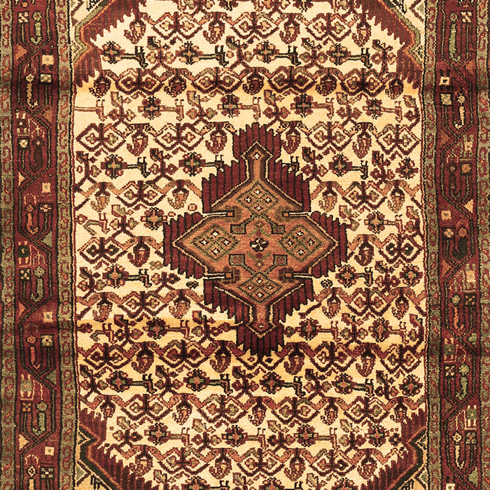 Machine Washable Persian Brown Traditional Rug, wshtr3656brn