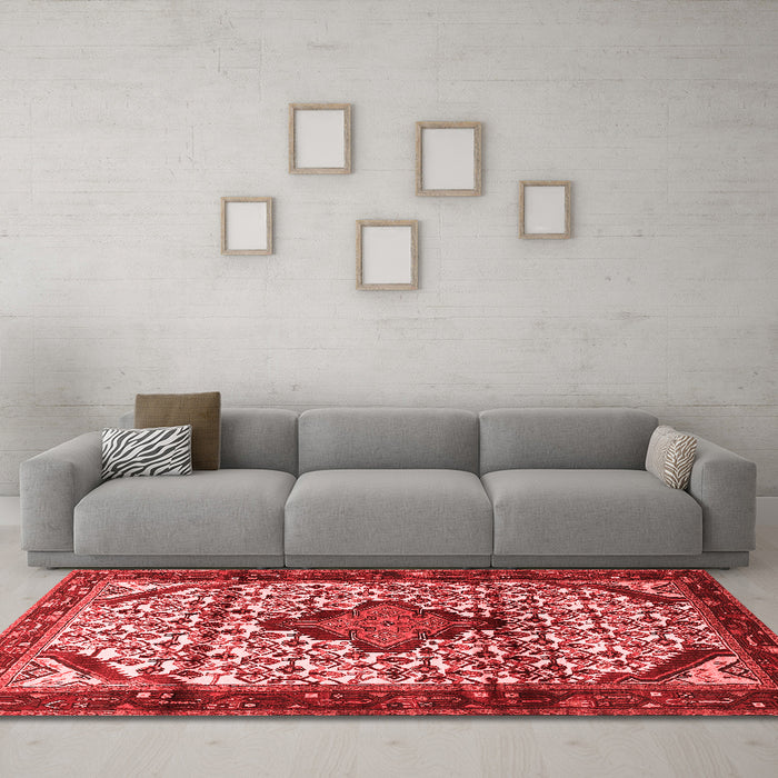 Traditional Red Washable Rugs