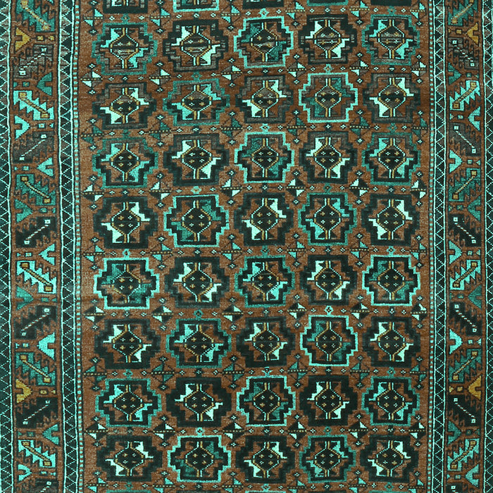 Machine Washable Persian Turquoise Traditional Area Rugs, wshtr3657turq