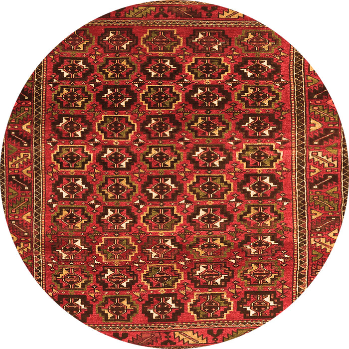 Square Persian Orange Traditional Rug, tr3657org