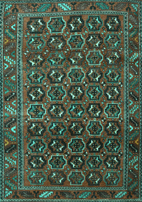 Persian Turquoise Traditional Rug, tr3657turq