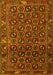 Machine Washable Persian Yellow Traditional Rug, wshtr3657yw