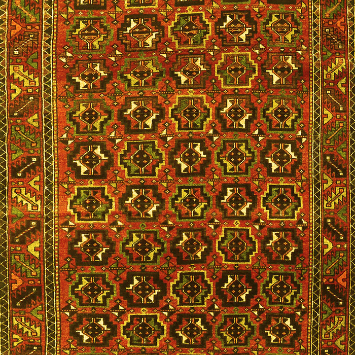 Machine Washable Persian Yellow Traditional Rug, wshtr3657yw