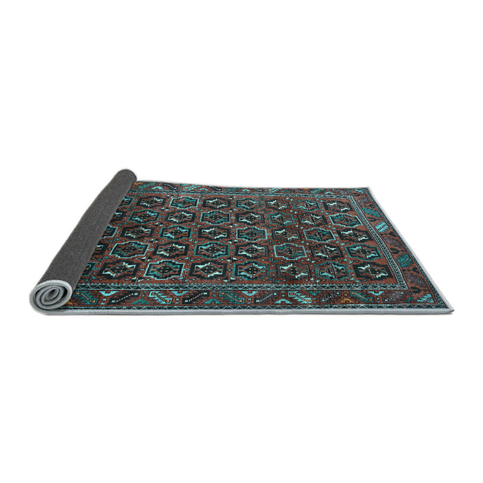 Sideview of Persian Light Blue Traditional Rug, tr3657lblu