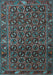 Machine Washable Persian Light Blue Traditional Rug, wshtr3657lblu