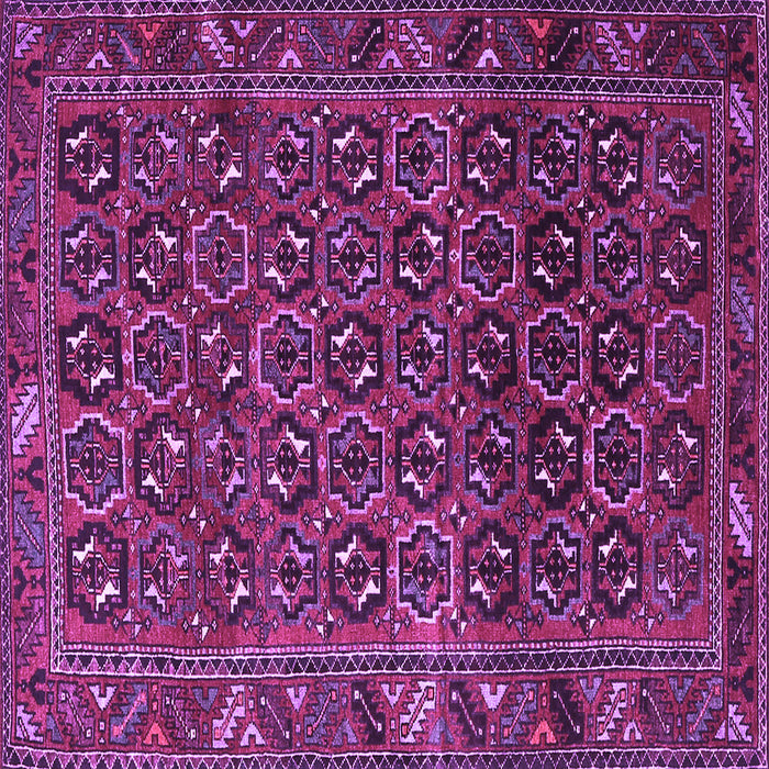 Square Persian Purple Traditional Rug, tr3657pur