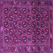 Square Persian Purple Traditional Rug, tr3657pur