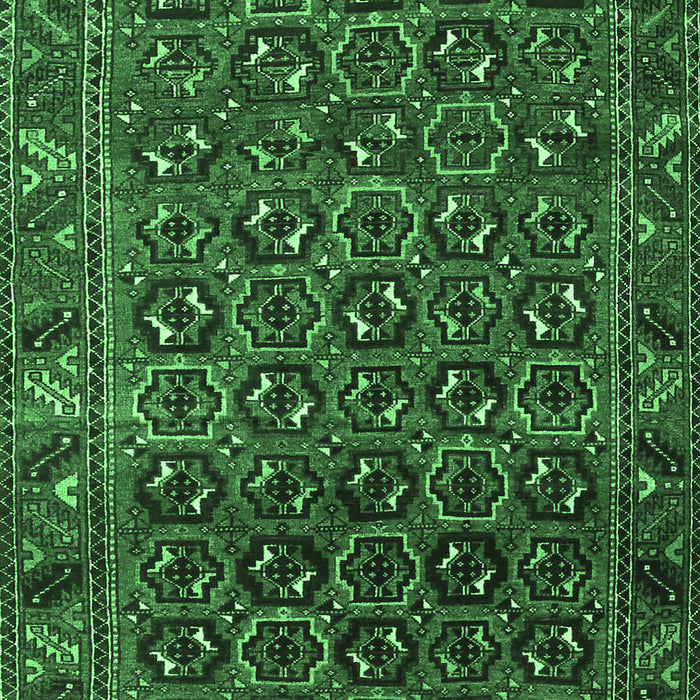 Machine Washable Persian Emerald Green Traditional Area Rugs, wshtr3657emgrn