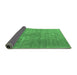 Sideview of Persian Emerald Green Traditional Rug, tr3658emgrn