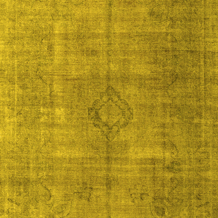 Machine Washable Persian Yellow Traditional Rug, wshtr3658yw