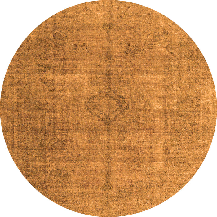 Machine Washable Persian Orange Traditional Area Rugs, wshtr3658org