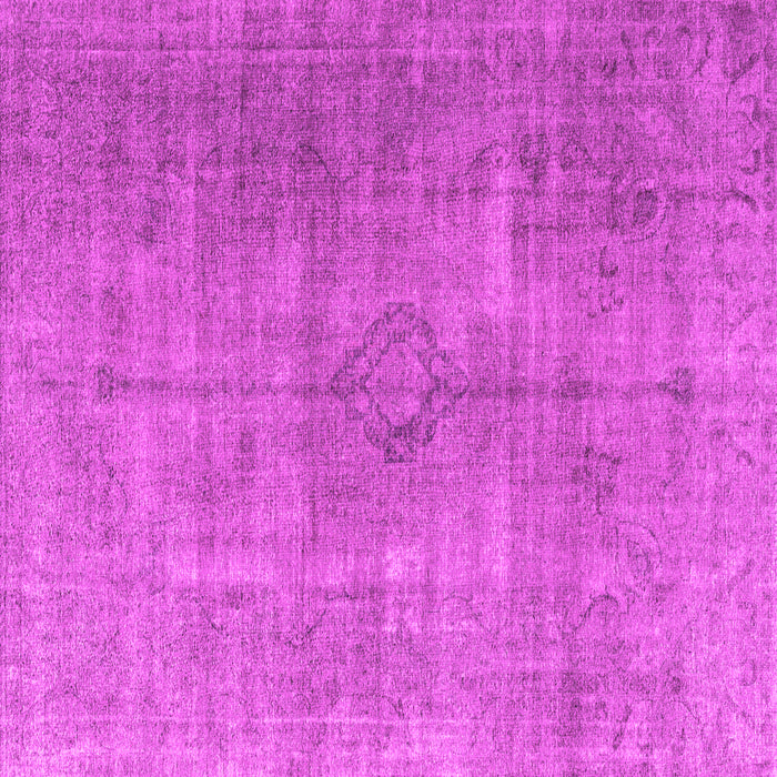 Square Machine Washable Persian Pink Traditional Rug, wshtr3658pnk