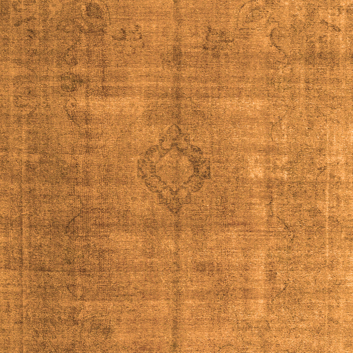 Serging Thickness of Machine Washable Persian Orange Traditional Area Rugs, wshtr3658org