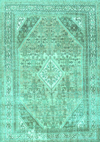 Persian Turquoise Traditional Rug, tr3659turq