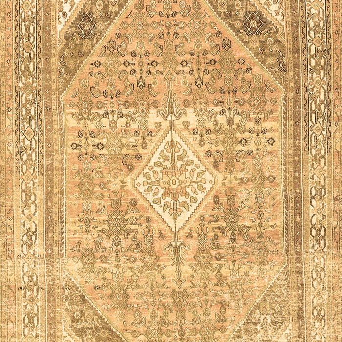 Machine Washable Persian Brown Traditional Rug, wshtr3659brn