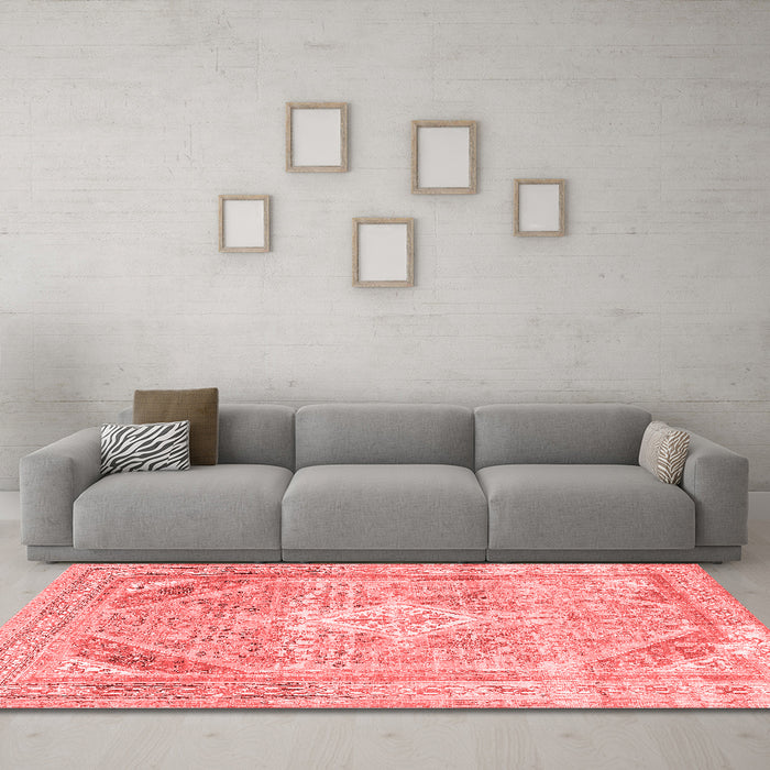 Traditional Red Washable Rugs