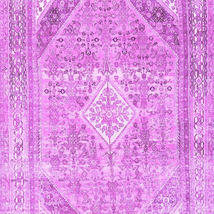 Machine Washable Persian Purple Traditional Area Rugs, wshtr3659pur
