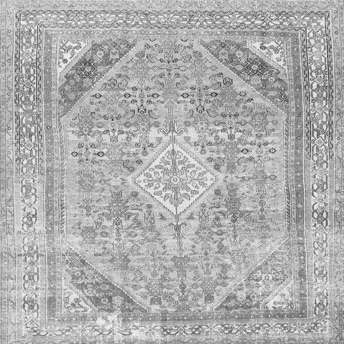 Serging Thickness of Persian Gray Traditional Rug, tr3659gry