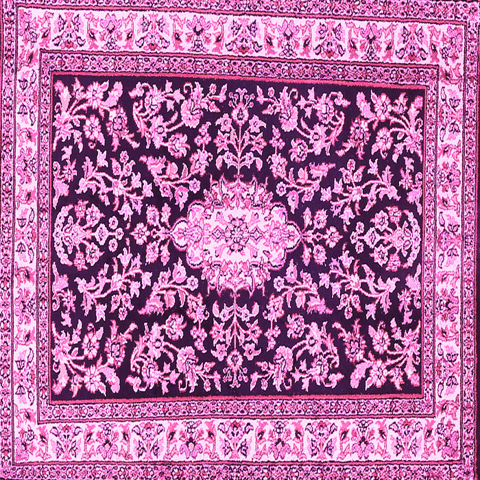 Square Medallion Pink Traditional Rug, tr365pnk