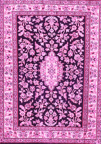 Medallion Pink Traditional Rug, tr365pnk